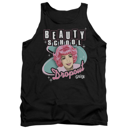 GREASE : BEAUTY SCHOOL DROPOUT ADULT TANK BLACK SM