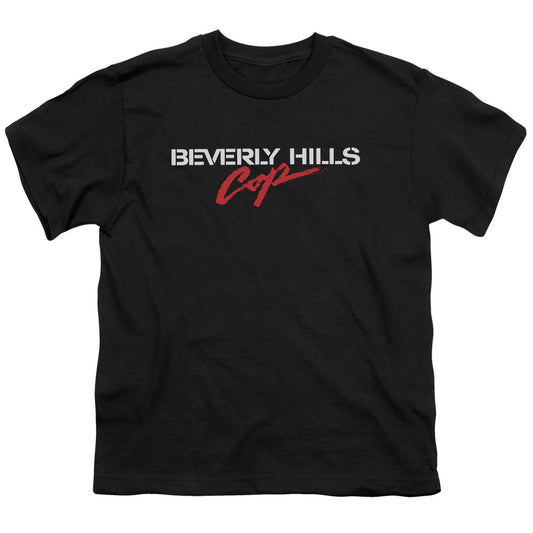 BEVERLY HILLS COP : LOGO S\S YOUTH 18\1 BLACK XS
