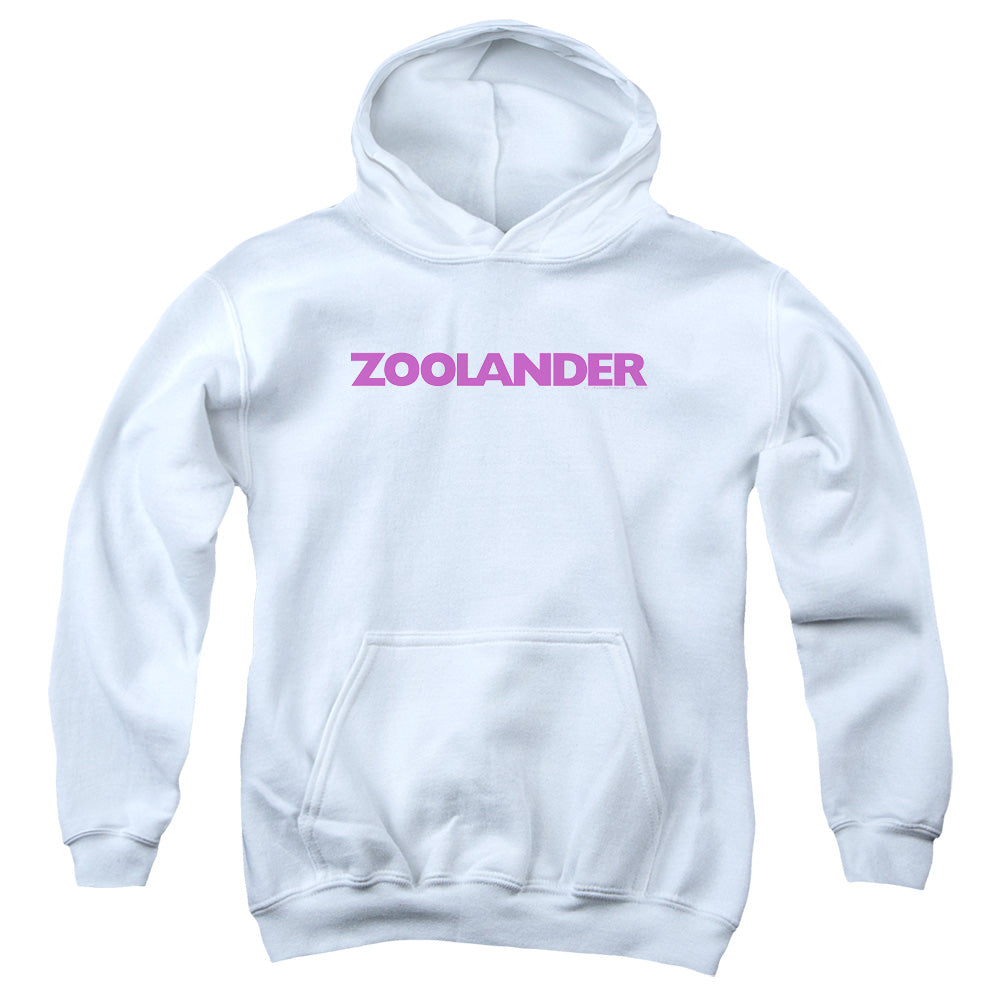ZOOLANDER : LOGO YOUTH PULL OVER HOODIE WHITE LG