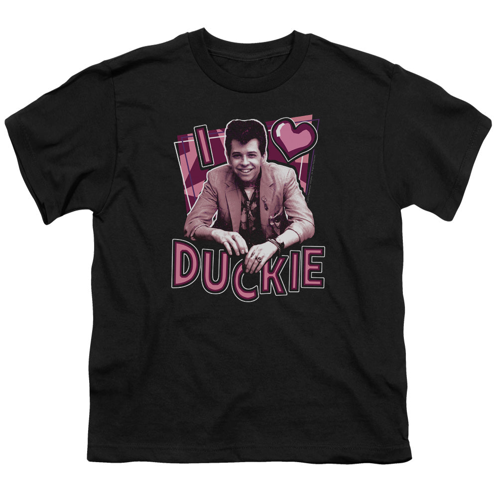 PRETTY IN PINK : I HEART DUCKIE S\S YOUTH 18\1 BLACK LG