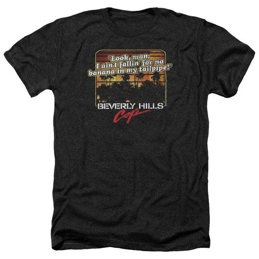 BEVERLY HILLS COP : BANANA IN MY TAILPIPE ADULT HEATHER BLACK 2X