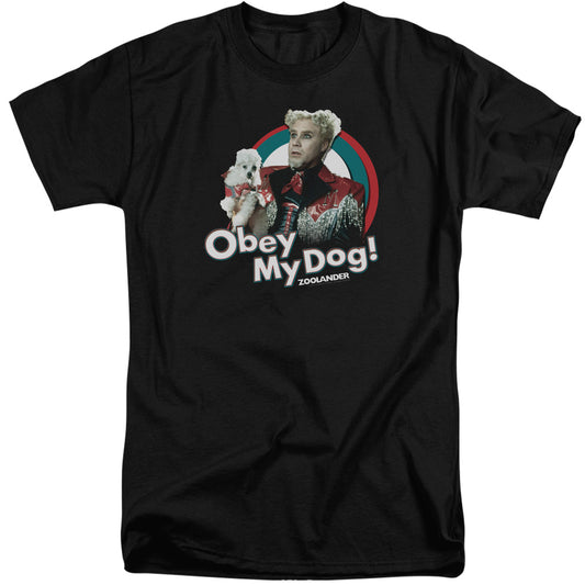 ZOOLANDER : OBEY MY DOG S\S ADULT TALL BLACK 3X