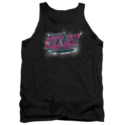ZOOLANDER : RIDICULOUSLY GOOD LOOKING ADULT TANK BLACK 2X