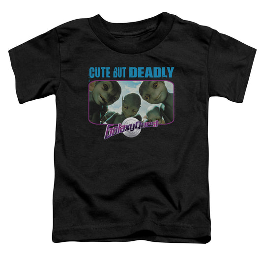 GALAXY QUEST : CUTE BUT DEADLY S\S TODDLER TEE BLACK LG (4T)