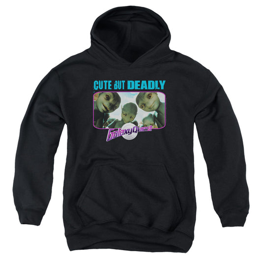 GALAXY QUEST : CUTE BUT DEADLY YOUTH PULL OVER HOODIE BLACK LG