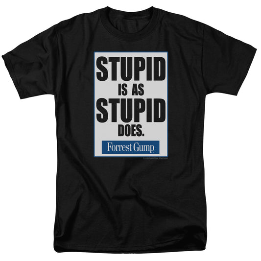 FORREST GUMP : STUPID IS S\S ADULT 18\1 BLACK 2X