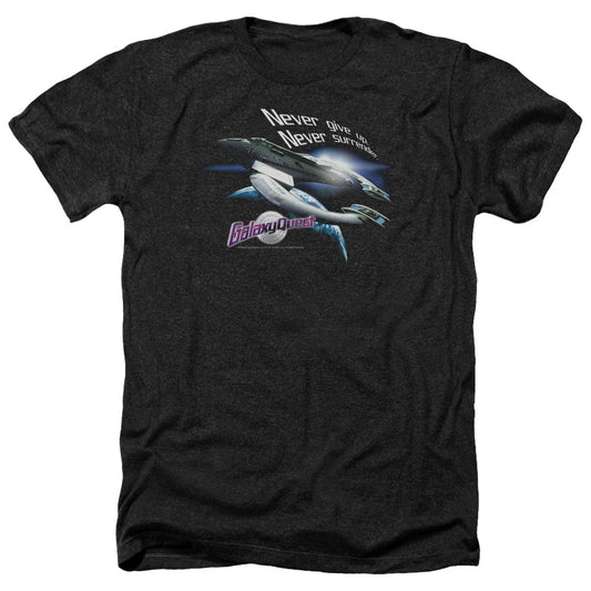 GALAXY QUEST : NEVER SURRENDER ADULT HEATHER BLACK 2X