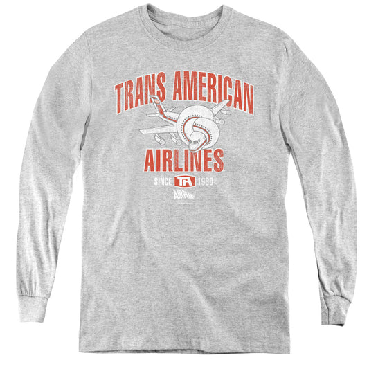 AIRPLANE : TRANS AMERICAN L\S YOUTH ATHLETIC HEATHER XL