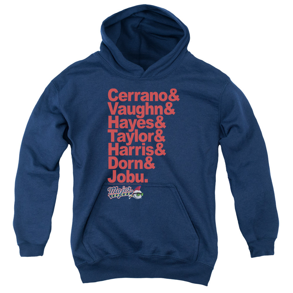 MAJOR LEAGUE : TEAM ROSTER YOUTH PULL OVER HOODIE Navy MD