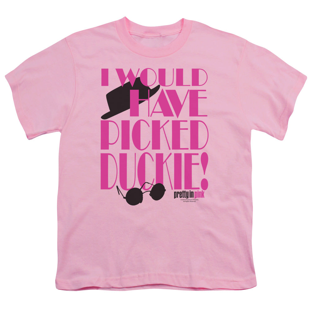 PRETTY IN PINK : PICKED DUCKIE S\S YOUTH 18\1 PINK XL