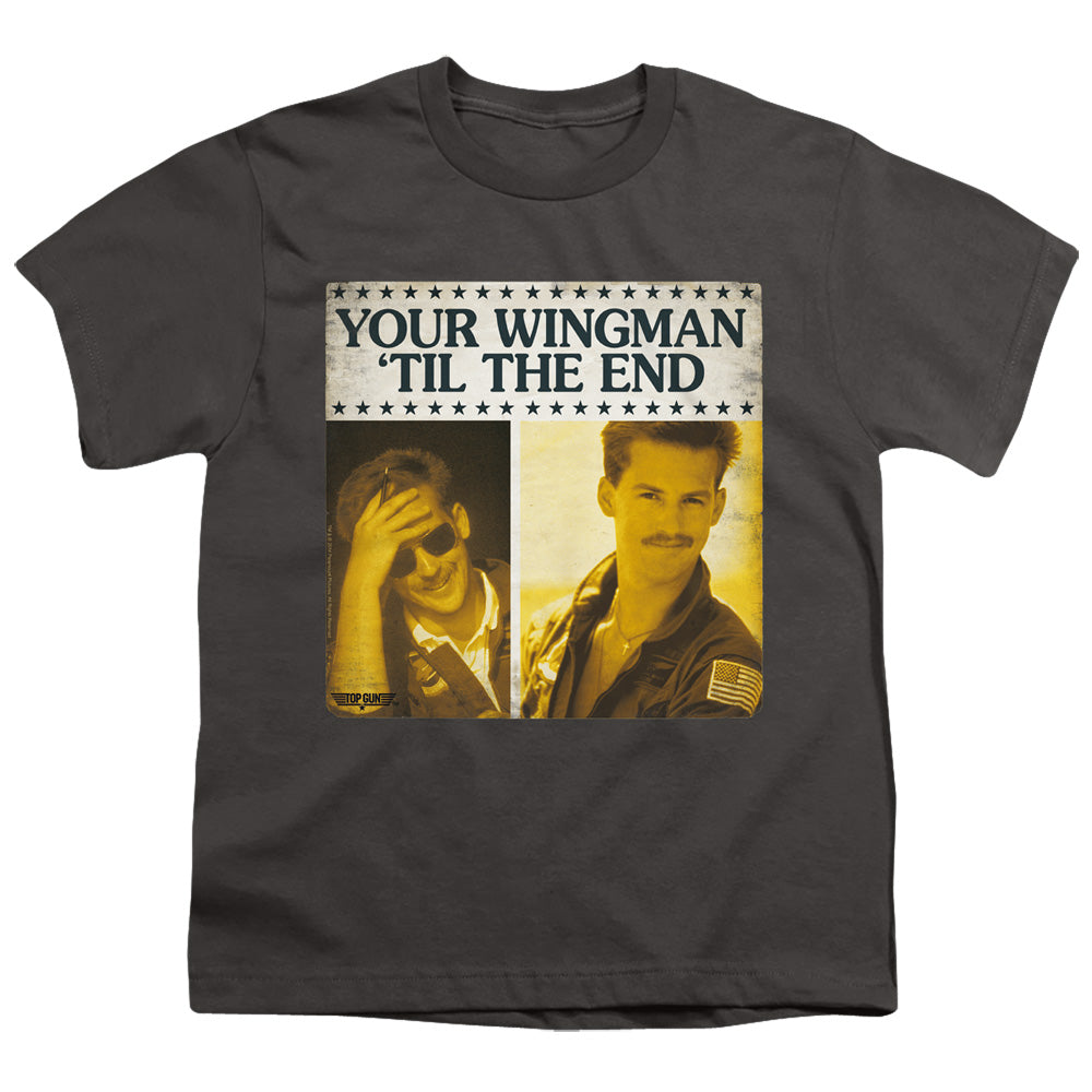 TOP GUN : TIL THE END S\S YOUTH 18\1 Charcoal XL