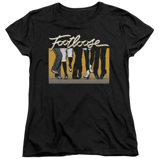 FOOTLOOSE : DANCE PARTY S\S WOMENS TEE Black XL