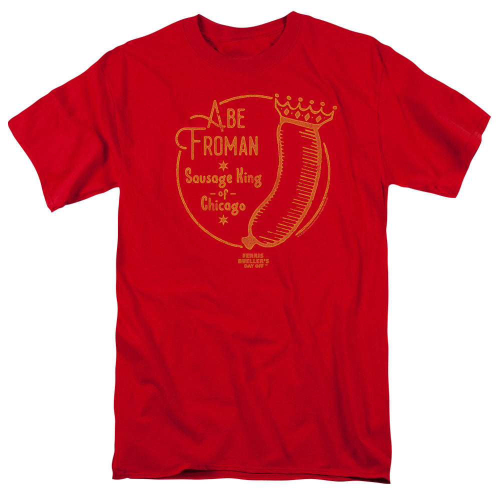 FERRIS BUELLER : ABE FROMAN S\S ADULT 18\1 Red XL