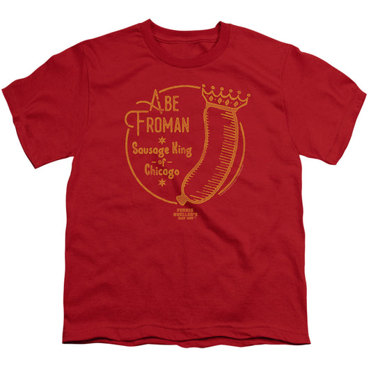 FERRIS BUELLER : ABE FROMAN S\S YOUTH 18\1 Red XL