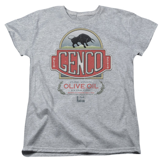 GODFATHER : GENCO OLIVE OIL WOMENS SHORT SLEEVE Athletic Heather MD
