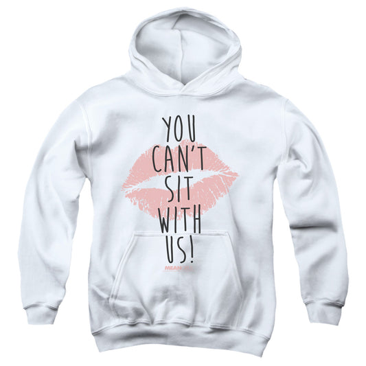 MEAN GIRLS : YOU CAN'T SIT WITH US YOUTH PULL OVER HOODIE White LG