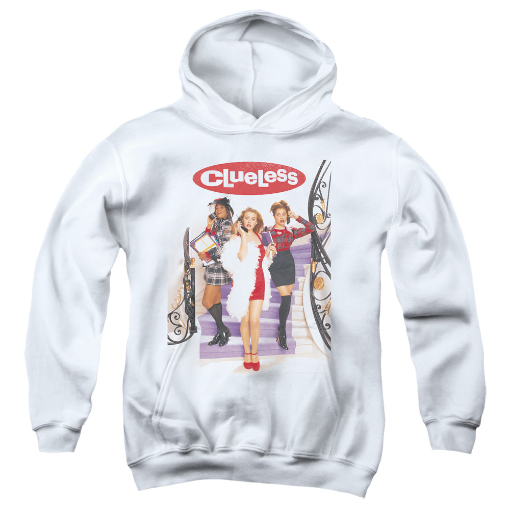 CLUELESS : CLUELESS POSTER YOUTH PULL OVER HOODIE White SM