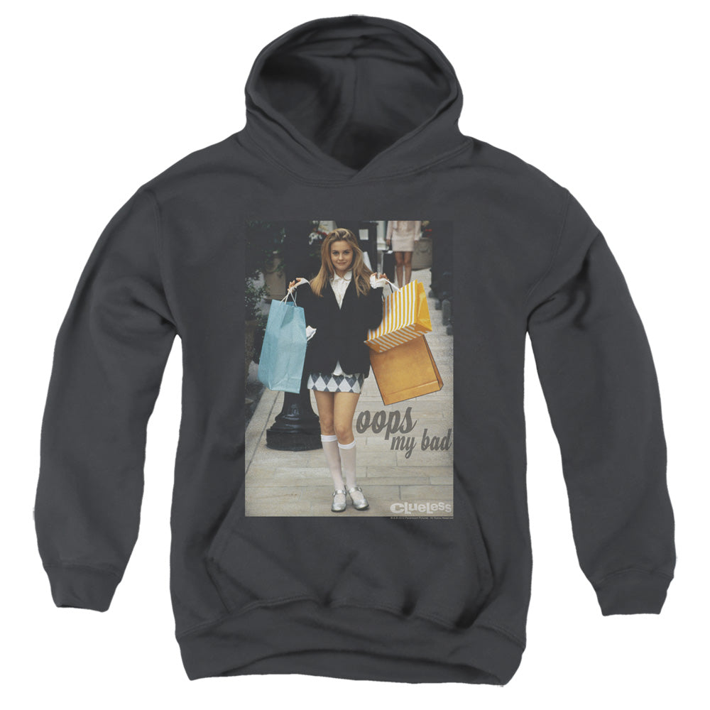 CLUELESS : OOPS MY BAD YOUTH PULL OVER HOODIE Black LG