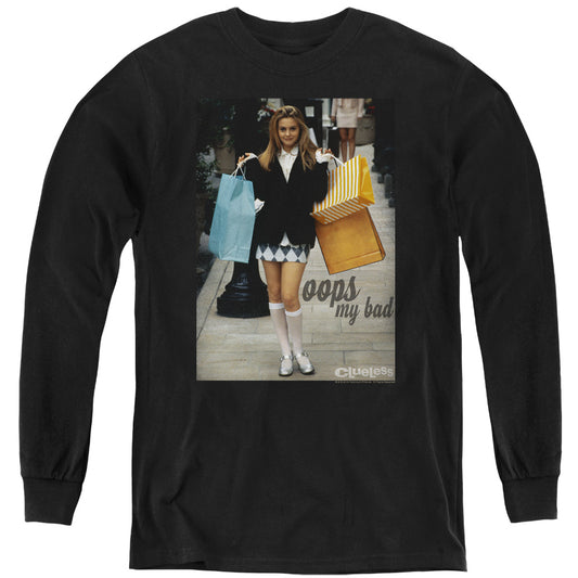 CLUELESS : OOPS MY BAD L\S YOUTH Black XL