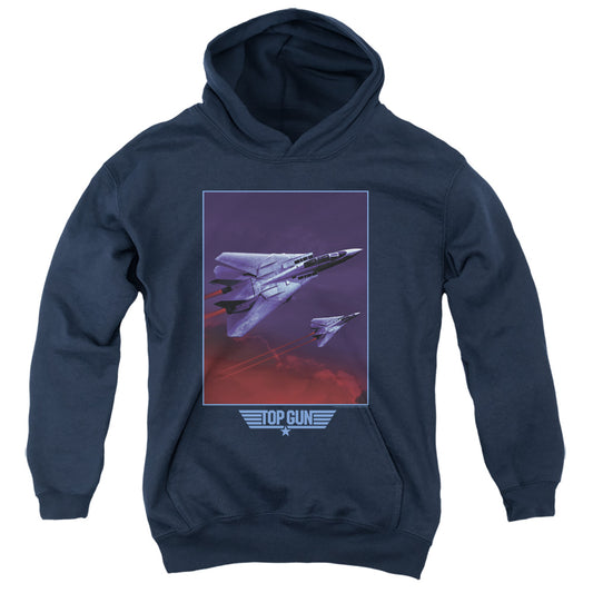 TOP GUN : CLOUDS YOUTH PULL OVER HOODIE Navy LG