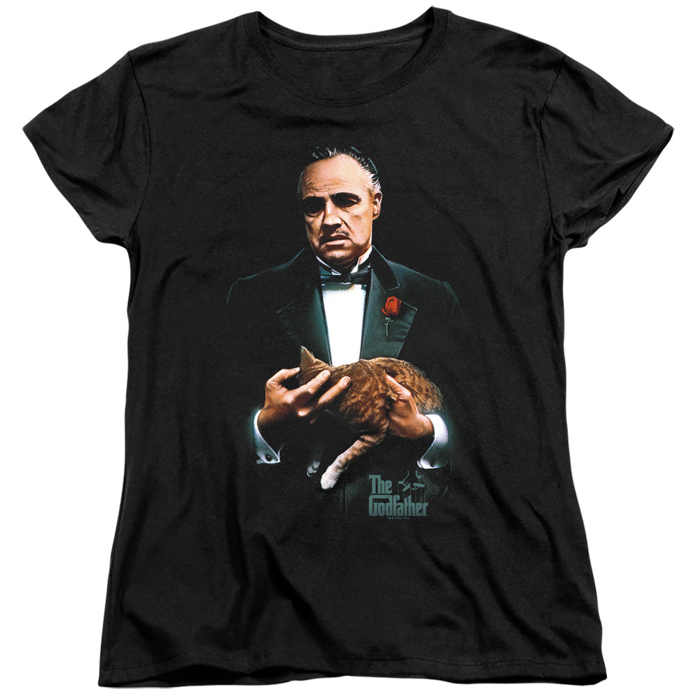 GODFATHER : PAINTED POSTER WOMENS SHORT SLEEVE Black SM