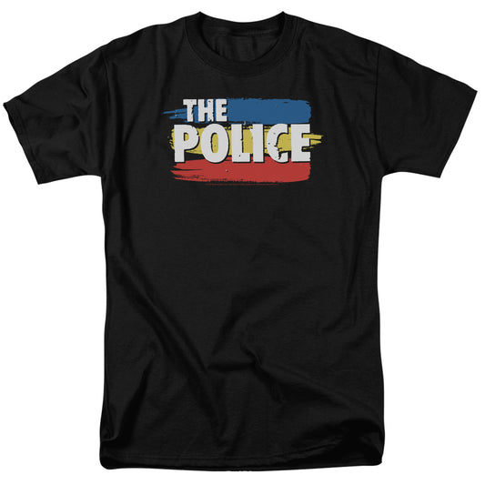 THE POLICE : THREE STRIPES LOGO S\S ADULT 18\1 Black MD