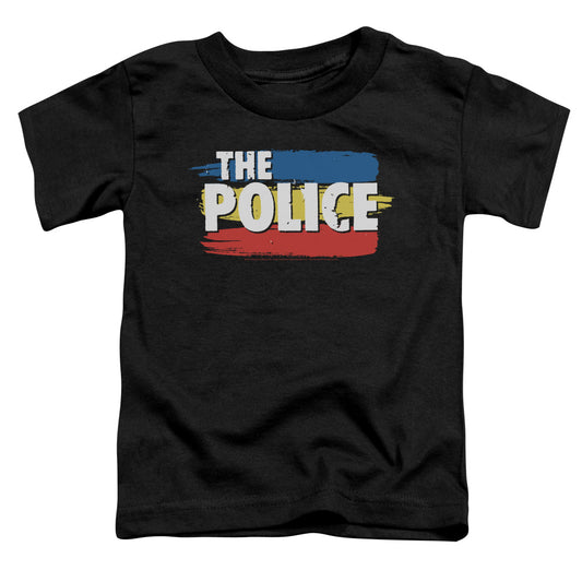 THE POLICE : THREE STRIPES LOGO S\S TODDLER TEE Black MD (3T)