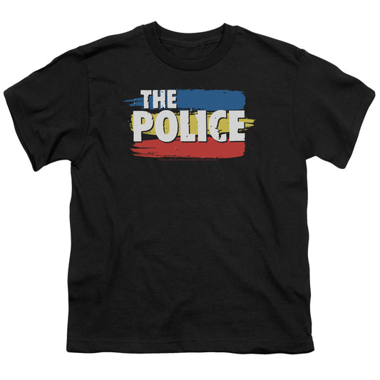 THE POLICE : THREE STRIPES LOGO S\S YOUTH 18\1 Black XL