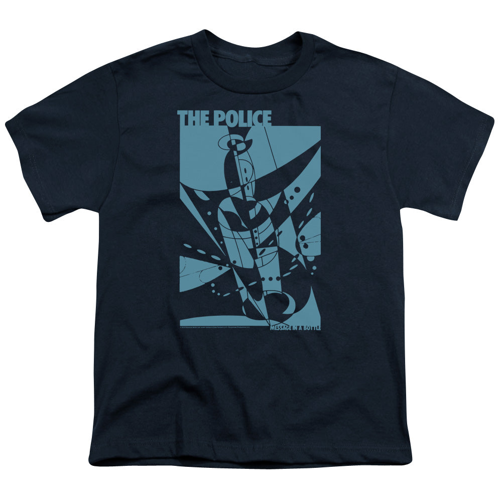 THE POLICE : MESSAGE IN A BOTTLE S\S YOUTH 18\1 Navy XL