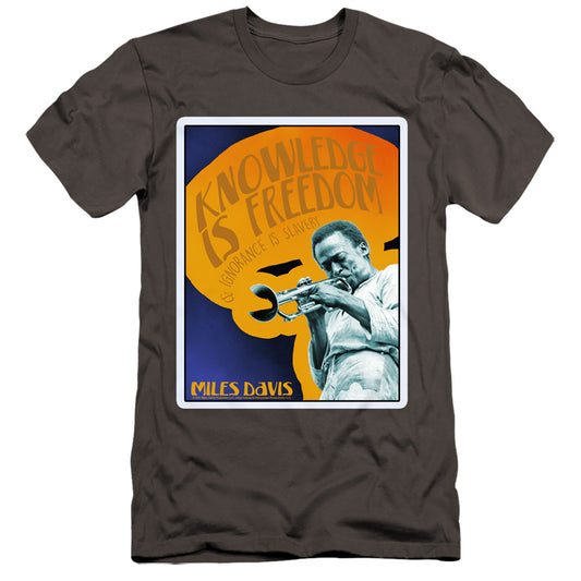 MILES DAVIS : KNOWLEDGE AND IGNORANCE  PREMIUM CANVAS ADULT SLIM FIT 30\1 Charcoal MD
