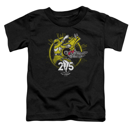 POWER RANGERS : YELLOW 25 S\S TODDLER TEE Black MD (3T)