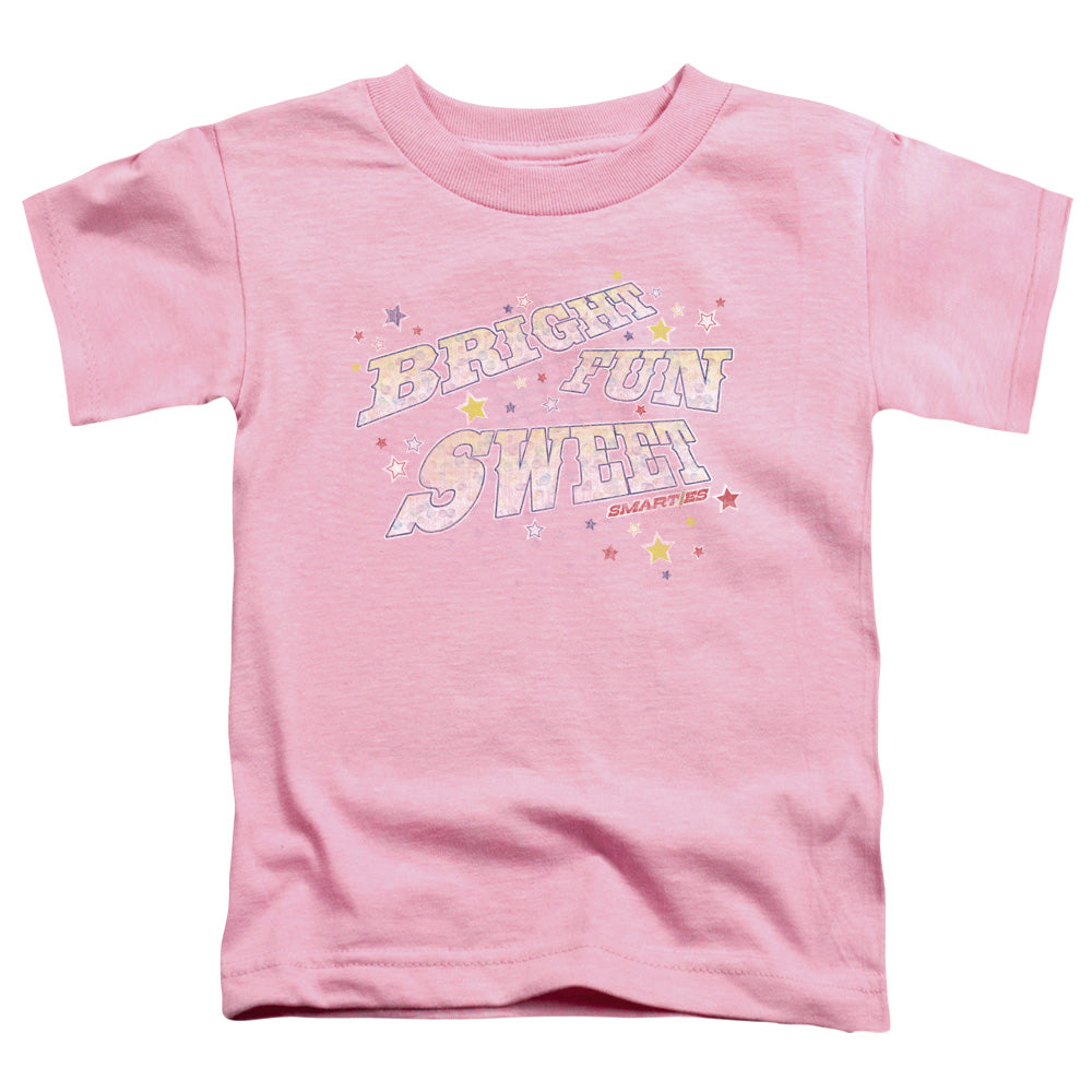 SMARTIES : BRIGHT FUN SWEET S\S TODDLER TEE PINK MD (3T)