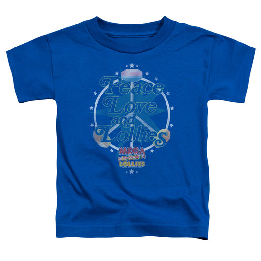 SMARTIES : PEACE LOLLIES S\S TODDLER TEE ROYAL BLUE LG (4T)