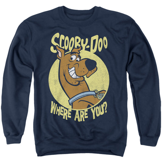 SCOOBY DOO : WHERE ARE YOU ADULT CREW SWEAT Navy 2X