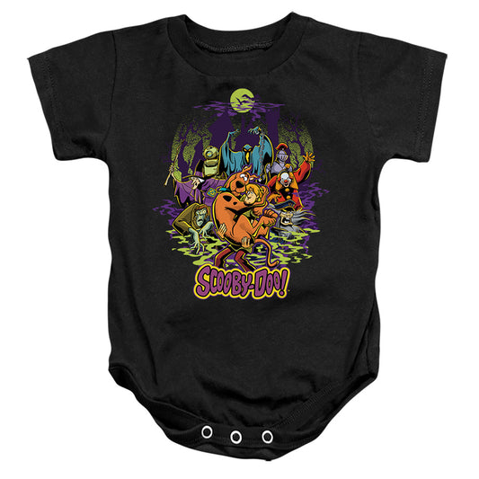 SCOOBY DOO : AND SHAGGY CHASED BY MONSTERS INFANT SNAPSUIT Black LG (18 Mo)