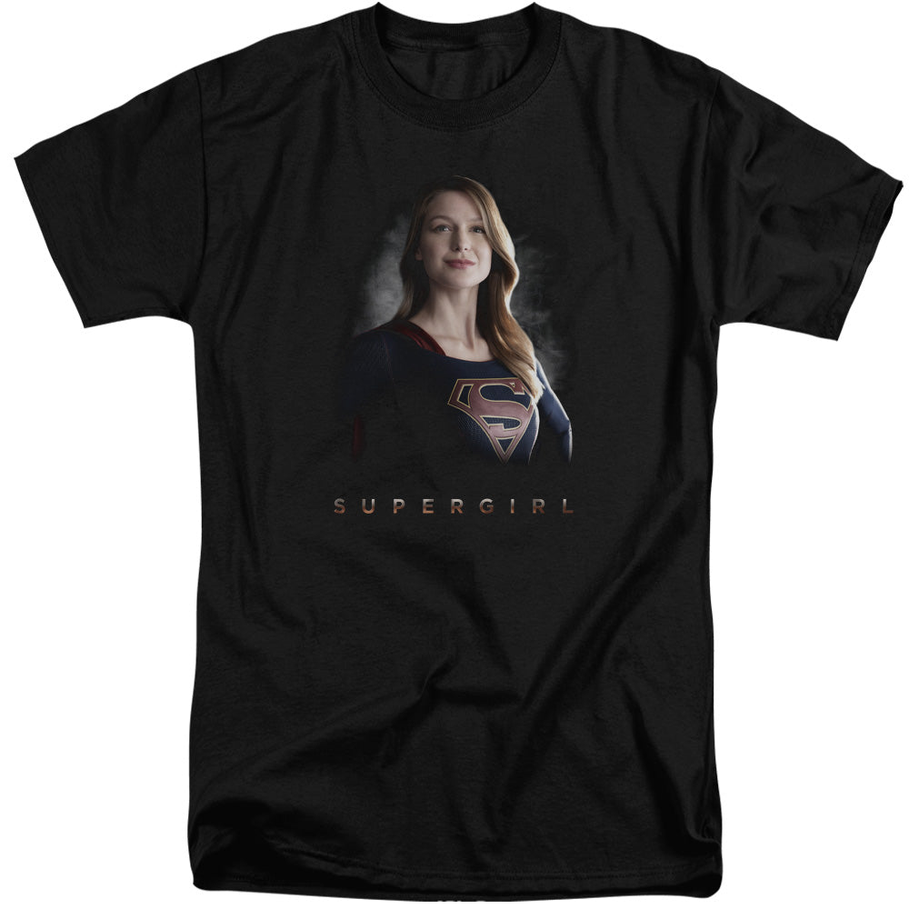 SUPERGIRL : STAND TALL ADULT TALL FIT SHORT SLEEVE Black 2X