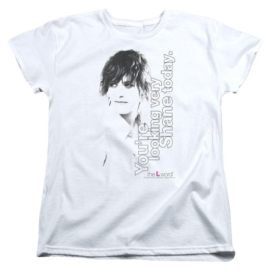 THE L WORD : LOOKING SHANE TODAY S\S WOMENS TEE WHITE 2X