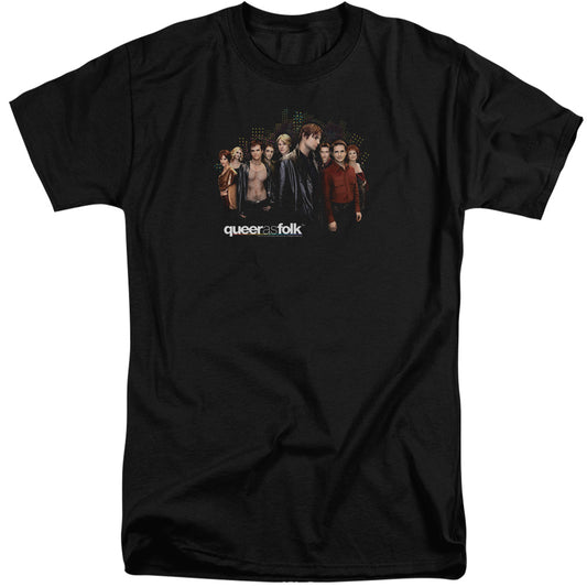 QUEER AS FOLK : TITLE S\S ADULT TALL BLACK XL