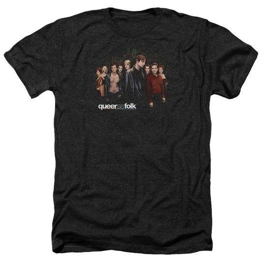 QUEER AS FOLK : TITLE ADULT HEATHER BLACK XL