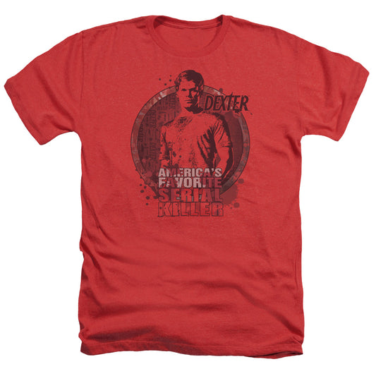 DEXTER : AMERICA'S FAVORITE ADULT HEATHER RED XL
