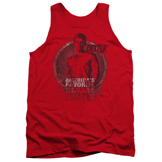DEXTER : AMERICA'S FAVORITE ADULT TANK Red MD