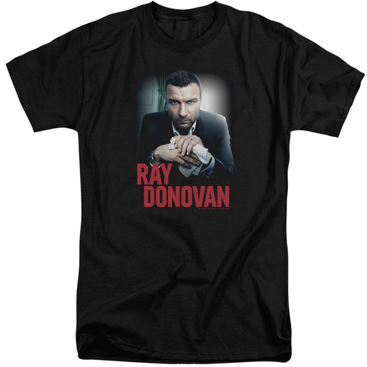 RAY DONOVAN : CLEAN HANDS S\S ADULT TALL BLACK 2X