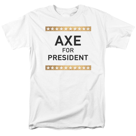 BILLIONS : AXE FOR PRESIDENT S\S ADULT 18\1 White 2X