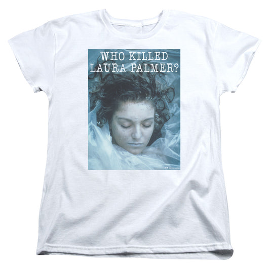 TWIN PEAKS : WHO KILLED LAURA WOMENS SHORT SLEEVE White MD