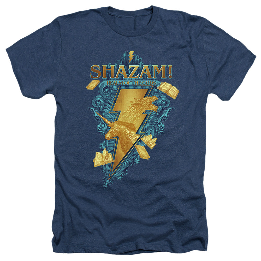 SHAZAM FURY OF THE GODS : BIG BLUE SEAL ADULT HEATHER Navy 2X