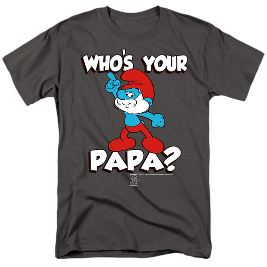 SMURFS : WHO'S YOUR PAPA? S\S ADULT 18\1 Charcoal 2X