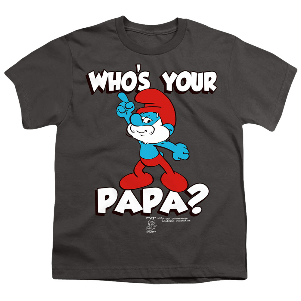 SMURFS : WHO'S YOUR PAPA? S\S YOUTH 18\1 Charcoal LG