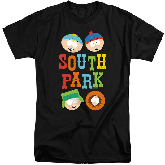 SOUTH PARK : BEST BUDS ADULT TALL FIT SHORT SLEEVE Black 2X