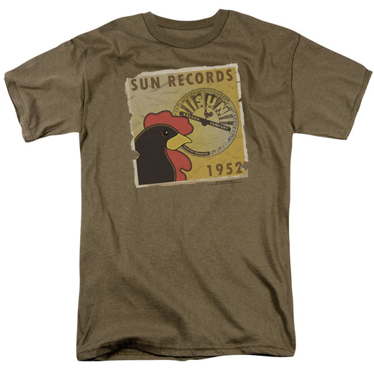 SUN RECORDS : DISTRSD ROOSTER POSTER 1952 S\S ADULT 18\1 SAFARI GREEN XL