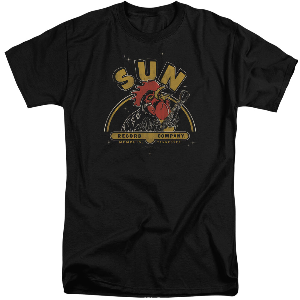 SUN RECORDS : ROCKING ROOSTER S\S ADULT TALL BLACK 3X